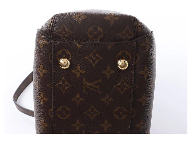 Borsa 2Way Louis Vuitton Montaigne MM in Monogram Canvas marrone M41056 Bordò - vista 12
