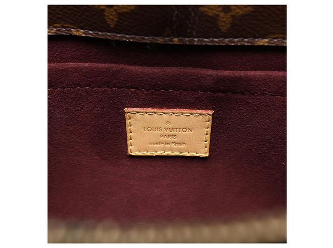Borsa 2Way Louis Vuitton Montaigne MM in Monogram Canvas marrone M41056 Bordò - vista 17