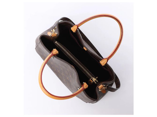 Borsa 2Way Louis Vuitton Montaigne MM in Monogram Canvas marrone M41056 Bordò - vista 7