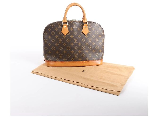 Borsa Louis Vuitton Alma PM Monogram Canvas Marrone M51130 - vista 12