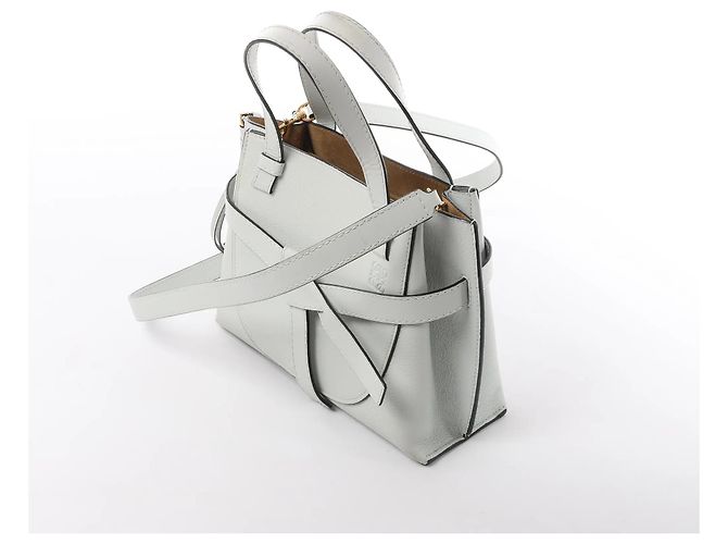 Borsa a mano 2Way in pelle LOEWE Gate Mini Top Handle in Gray Grigio - vista 2