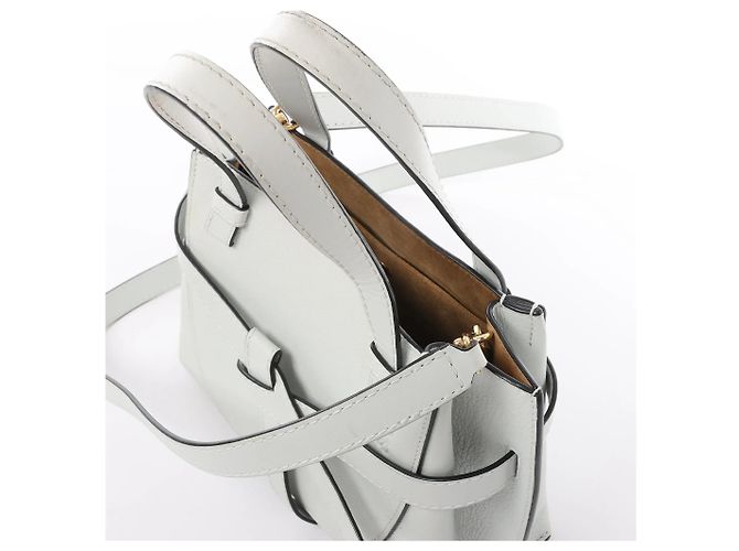 Borsa a mano 2Way in pelle LOEWE Gate Mini Top Handle in Gray Grigio - vista 3