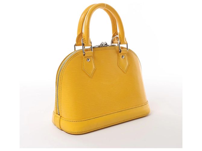 Borsa a mano 2Way Louis Vuitton Alma BB Epi Leather in Giallo M40866 - vista 2