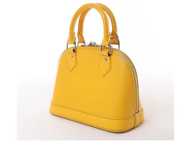Borsa a mano 2Way Louis Vuitton Alma BB Epi Leather in Giallo M40866 - vista 3
