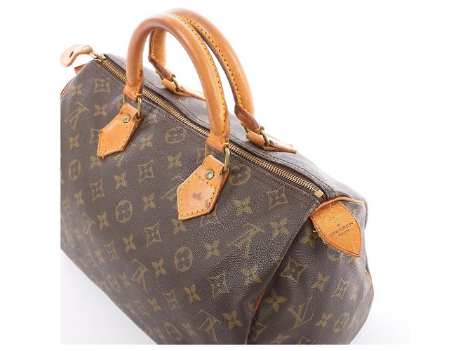 Bolsa Louis Vuitton Speedy 30 Monogram Canvas Marrom M41526 - vista 3