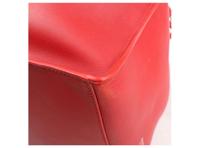 Céline CELINE Big Bag Small Leather 2way Handbag in rosso - vista 10