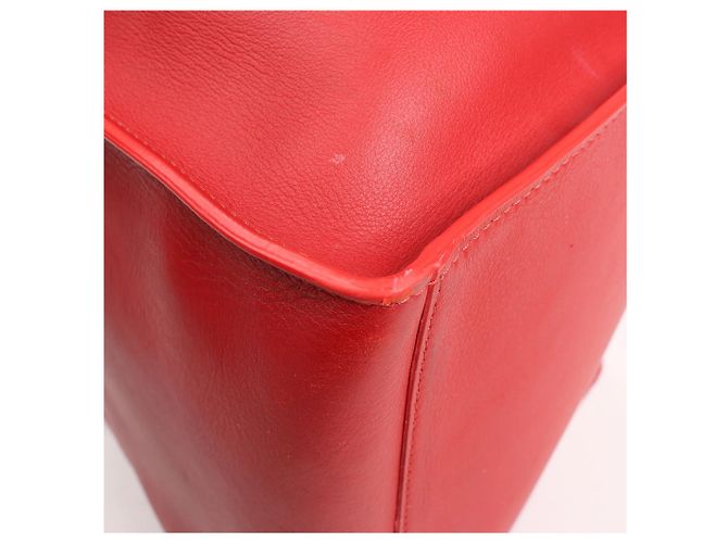 Céline CELINE Big Bag Small Leather 2way Handbag in rosso - vista 11