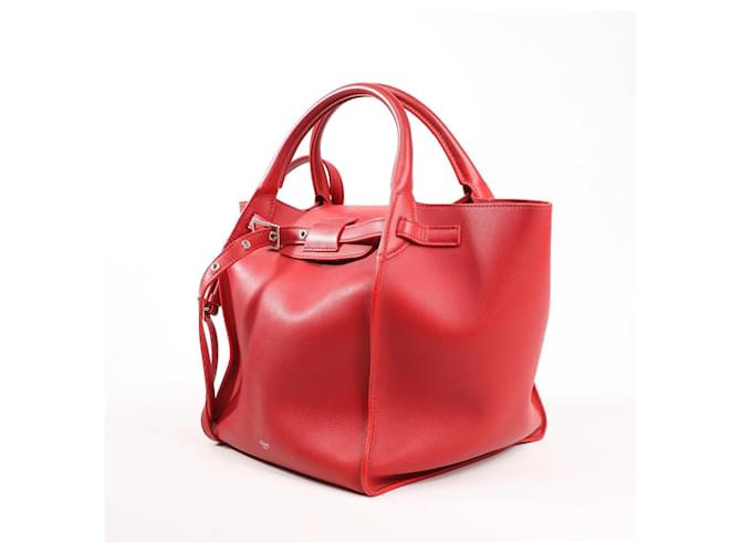Céline CELINE Big Bag Small Leather 2way Handbag in rosso - vista 2