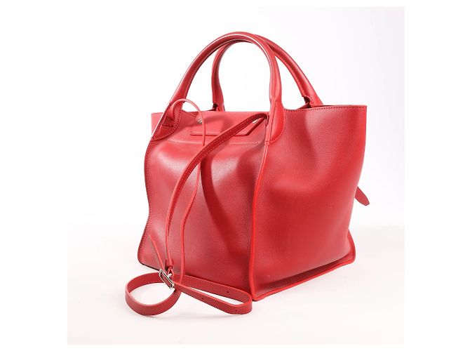 Céline CELINE Big Bag Small Leather 2way Handbag in rosso - vista 3
