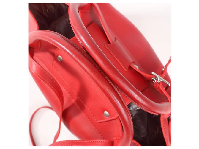 Céline CELINE Big Bag Small Leather 2way Handbag in rosso - vista 4