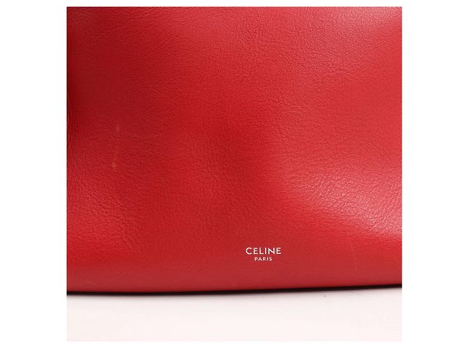 Céline CELINE Big Bag Small Leather 2way Handbag in rosso - vista 5