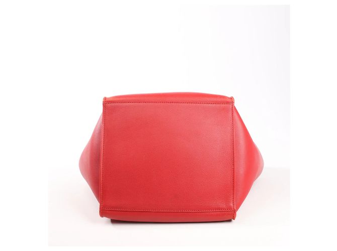 Céline CELINE Big Bag Small Leather 2way Handbag in rosso - vista 7