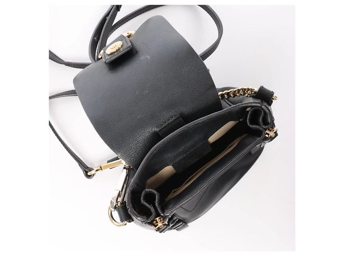 Chloé Zaino Chloe Faye in pelle e scamosciato nero Beige - vista 10
