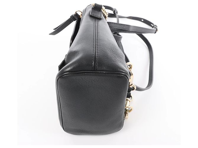Chloé Zaino Chloe Faye in pelle e scamosciato nero Beige - vista 8