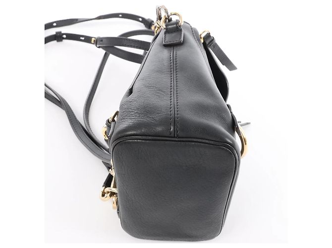 Chloé Zaino Chloe Faye in pelle e scamosciato nero Beige - vista 9