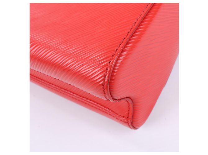 Borsa a Spalla Louis Vuitton Epi Leather Twist MM in Rosso M50523 Rosa - vista 19