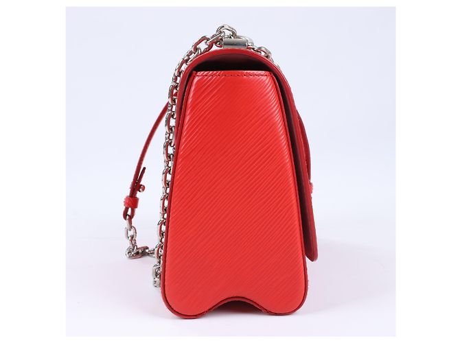 Borsa a Spalla Louis Vuitton Epi Leather Twist MM in Rosso M50523 Rosa - vista 3