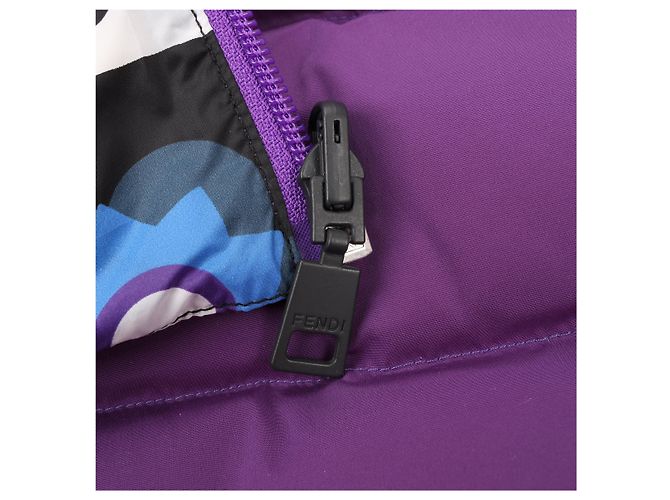 Fendi Pufferjacke Lila, Größe 44 - Ansicht 8