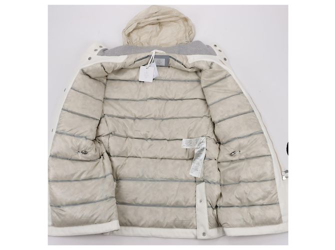 Autre Marque Weiße gesteppte Daunenjacke Eleventy, Größe 48 - Ansicht 2
