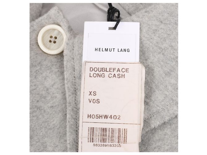 Abrigo de lana de doble cara Helmut Lang Gris, Talla XS - vista 10