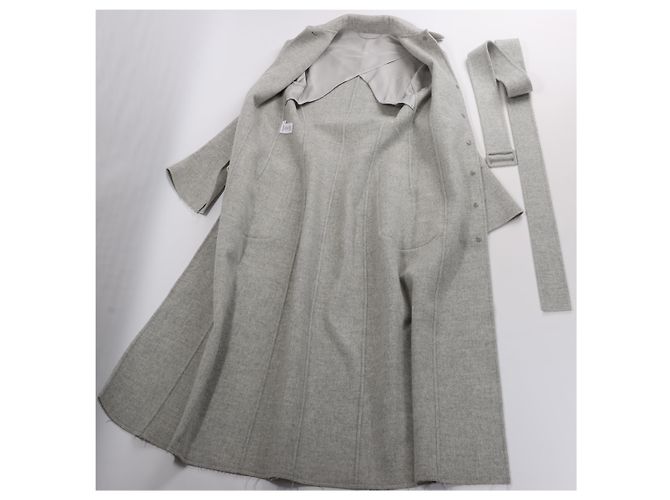 Abrigo de lana de doble cara Helmut Lang Gris, Talla XS - vista 15
