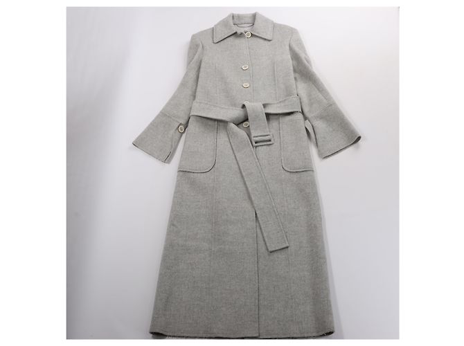 Abrigo de lana de doble cara Helmut Lang Gris, Talla XS - vista 16