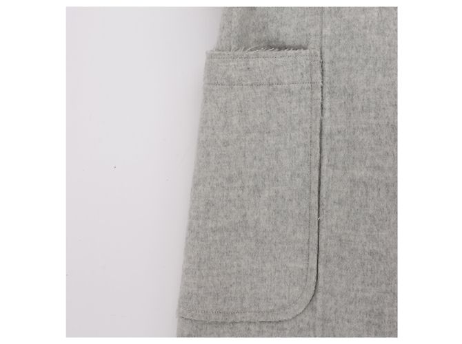 Abrigo de lana de doble cara Helmut Lang Gris, Talla XS - vista 5