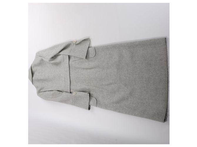 Abrigo de lana de doble cara Helmut Lang Gris, Talla XS - vista 7
