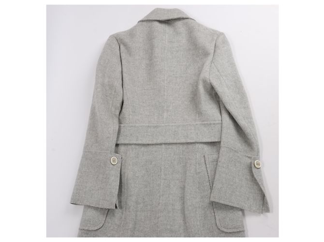 Abrigo de lana de doble cara Helmut Lang Gris, Talla XS - vista 8