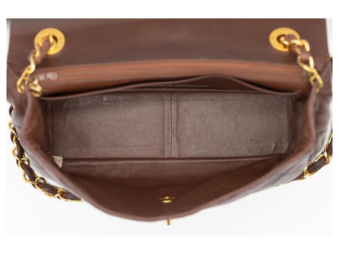 Timeless CHANEL Jumbo Classic Single Flap 30 cm Marrone Cioccolato - vista 13