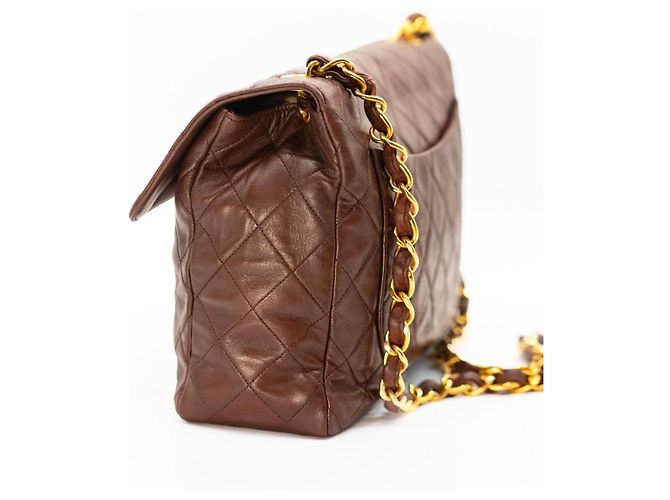 Timeless CHANEL Jumbo Classic Single Flap 30 cm Marrone Cioccolato - vista 5