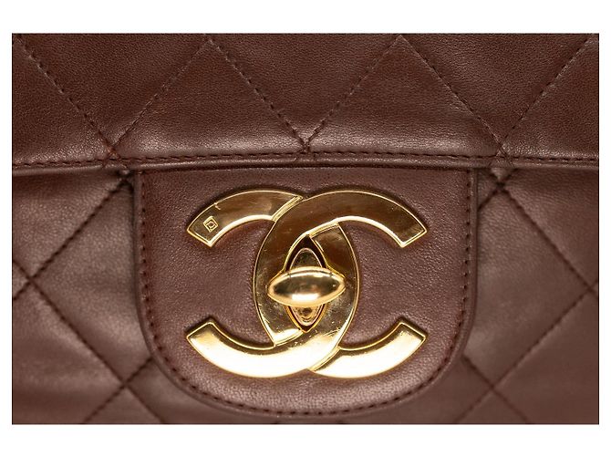 Timeless CHANEL Jumbo Classic Single Flap 30 cm Marrone Cioccolato - vista 6