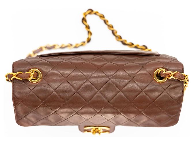 Timeless CHANEL Jumbo Classic Single Flap 30 cm Marrone Cioccolato - vista 7