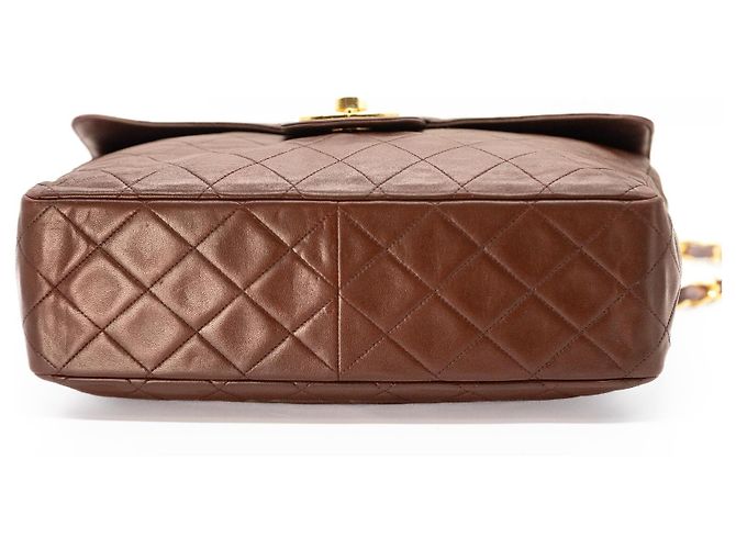 Timeless CHANEL Jumbo Classic Single Flap 30 cm Marrone Cioccolato - vista 8