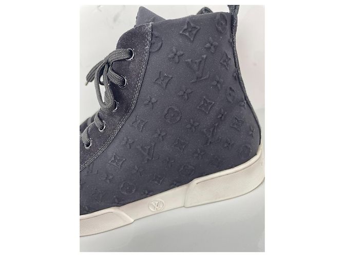 Louis Vuitton Sneakers Alte Monogram Nero - vista 3