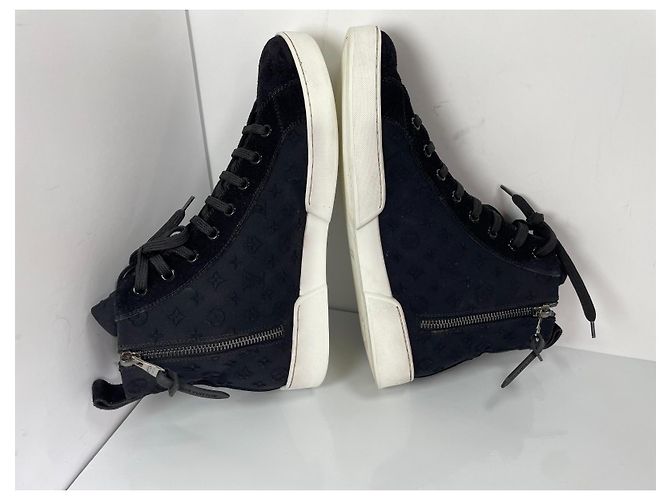 Louis Vuitton Sneakers Alte Monogram Nero - vista 7