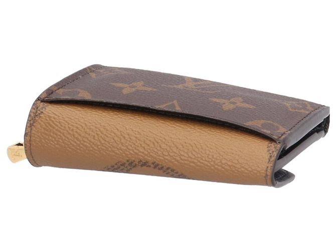 Cartera Louis Vuitton Portefeuille Zoe Monogram Tri-fold Wallet Castaño Multicolor Monograma - vista 8
