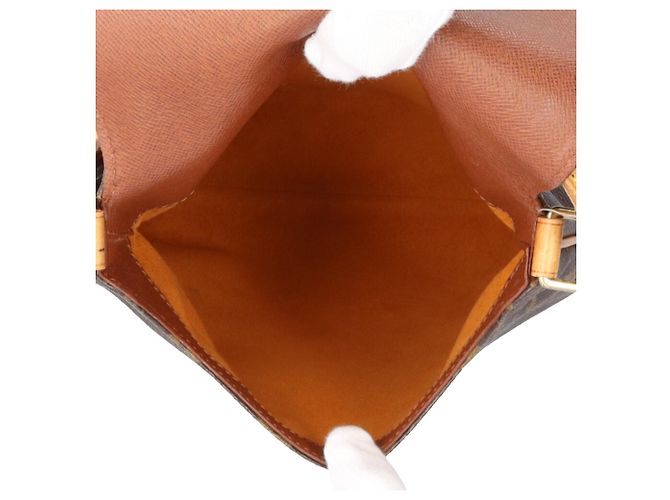 Borsa a tracolla Louis Vuitton Musette Salsa Short Monogram Marrone Multicolore Monogramma - vista 8