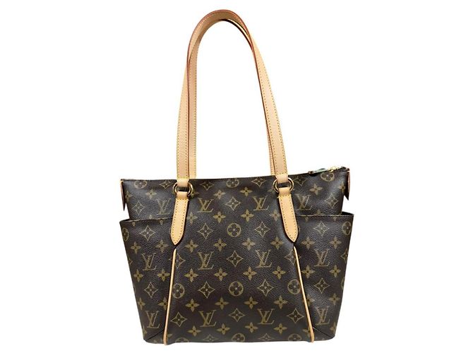 Borsa Tote Louis Vuitton Totally PM Monogram Marrone Multicolore Monogramma - vista 3