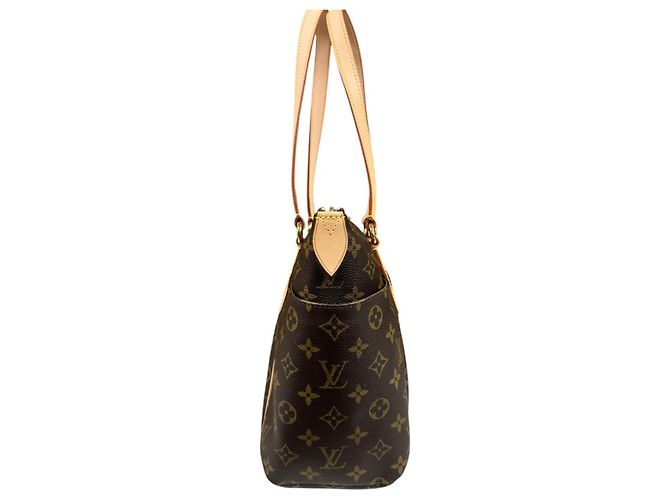 Borsa Tote Louis Vuitton Totally PM Monogram Marrone Multicolore Monogramma - vista 4