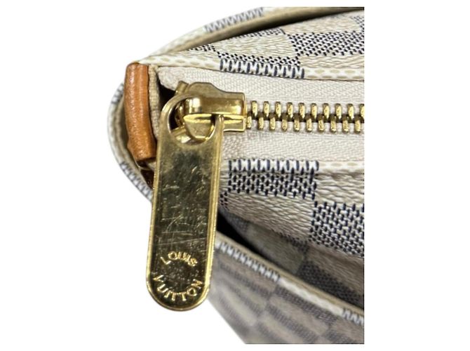 Borsa Tote Louis Vuitton Damier Azur Bianco Blu Multicolore - vista 13