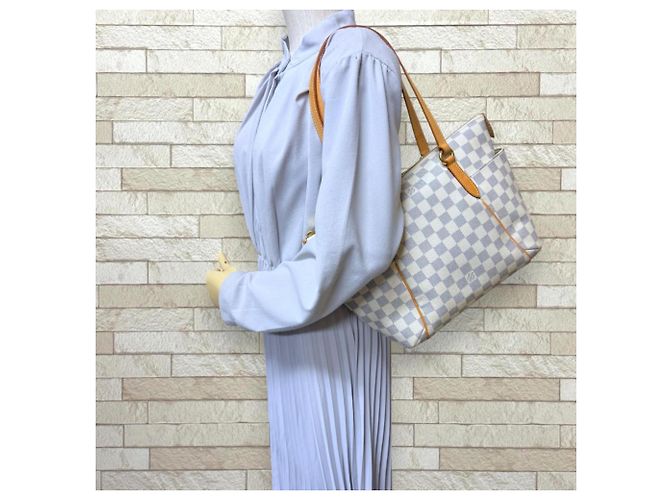 Borsa Tote Louis Vuitton Damier Azur Bianco Blu Multicolore - vista 2