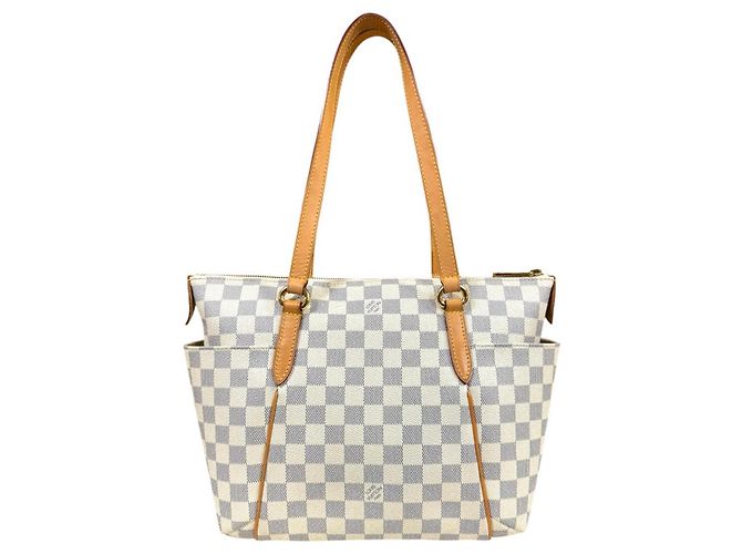 Borsa Tote Louis Vuitton Damier Azur Bianco Blu Multicolore - vista 3