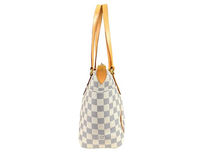 Borsa Tote Louis Vuitton Damier Azur Bianco Blu Multicolore - vista 4