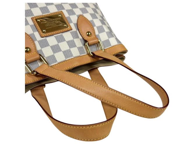 Louis Vuitton Hampstead PM Damier Azur Schultertasche Schwarz Weiß Mehrfarben - Ansicht 16