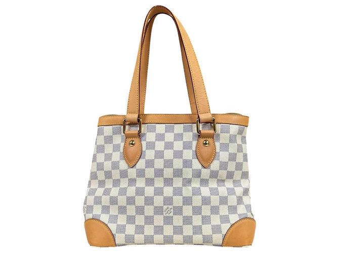 Louis Vuitton Hampstead PM Damier Azur Schultertasche Schwarz Weiß Mehrfarben - Ansicht 3