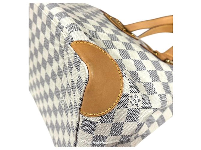 Louis Vuitton Hampstead PM Damier Azur Schultertasche Schwarz Weiß Mehrfarben - Ansicht 8