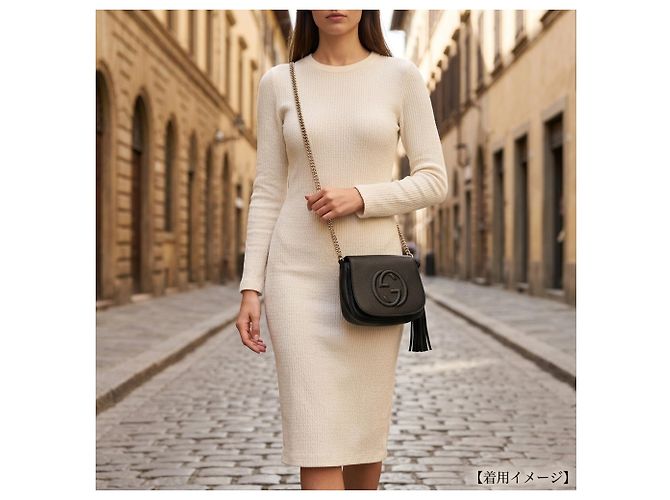 Borsa a Spalla Gucci Soho Nero - vista 16