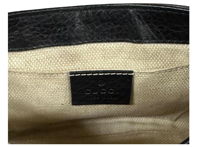 Borsa a Spalla Gucci Soho Nero - vista 6