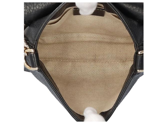 Borsa a Spalla Gucci Soho Nero - vista 7